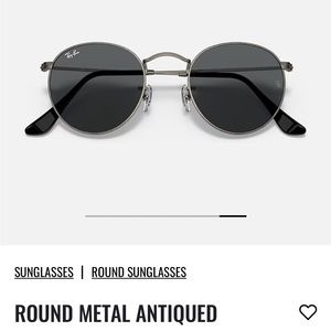 ROUND DARK GREY RAY BANS !! only worn twice!